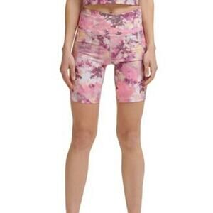 Calvin Klein Bike Shorts Womens Size XS Pink High Waist Performance Activewear